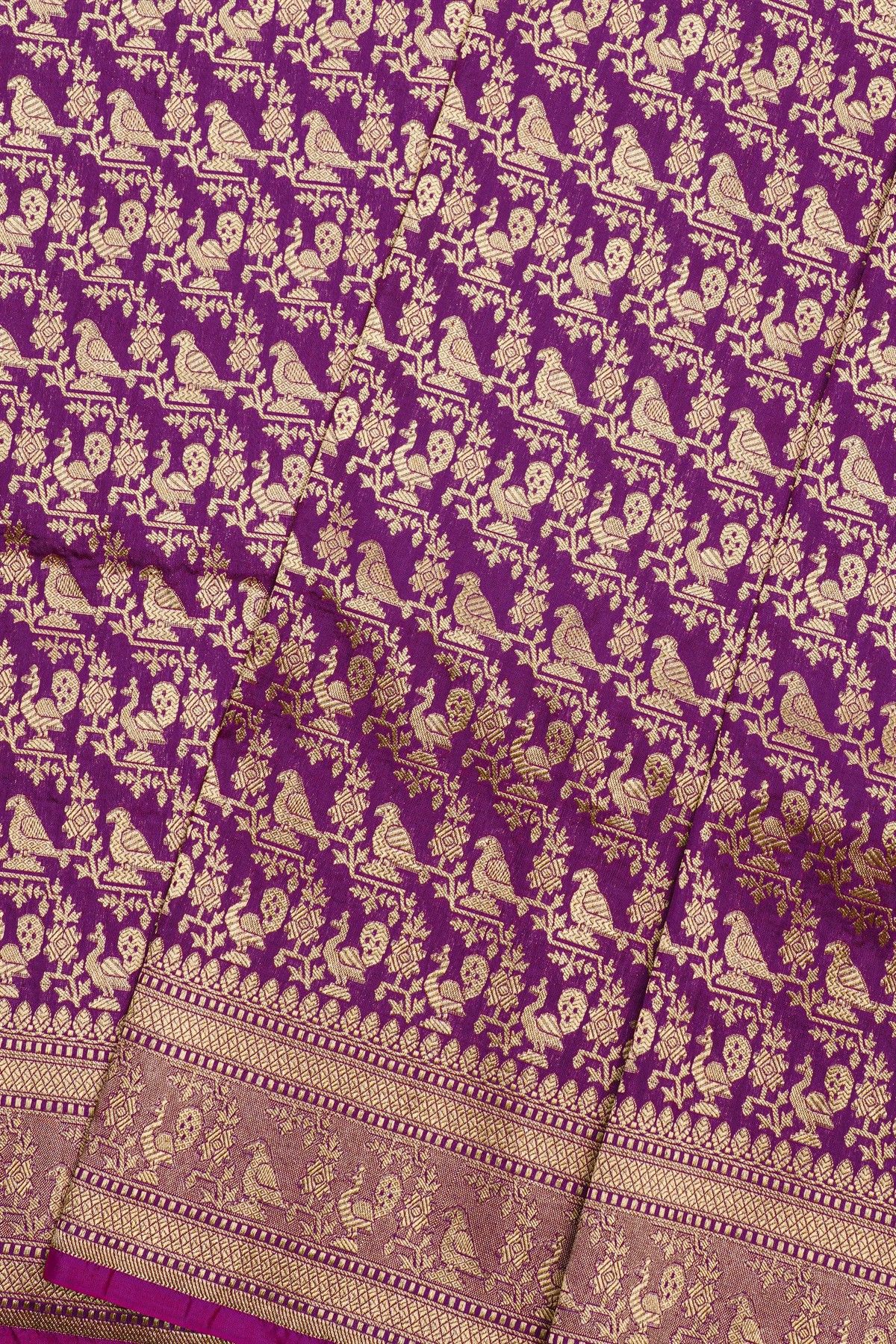 Banarasi Silk Purple Saree