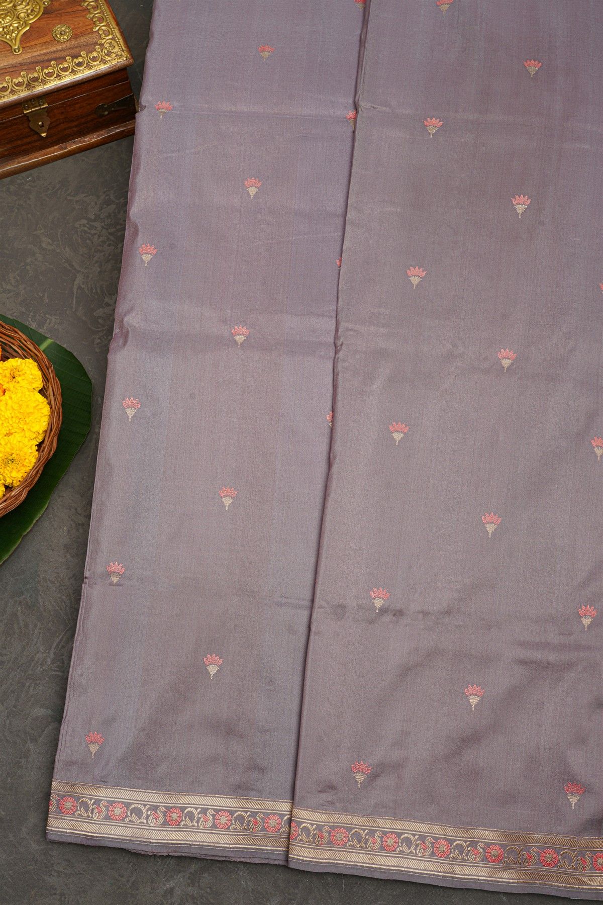 Banarasi Silk Mauve Saree