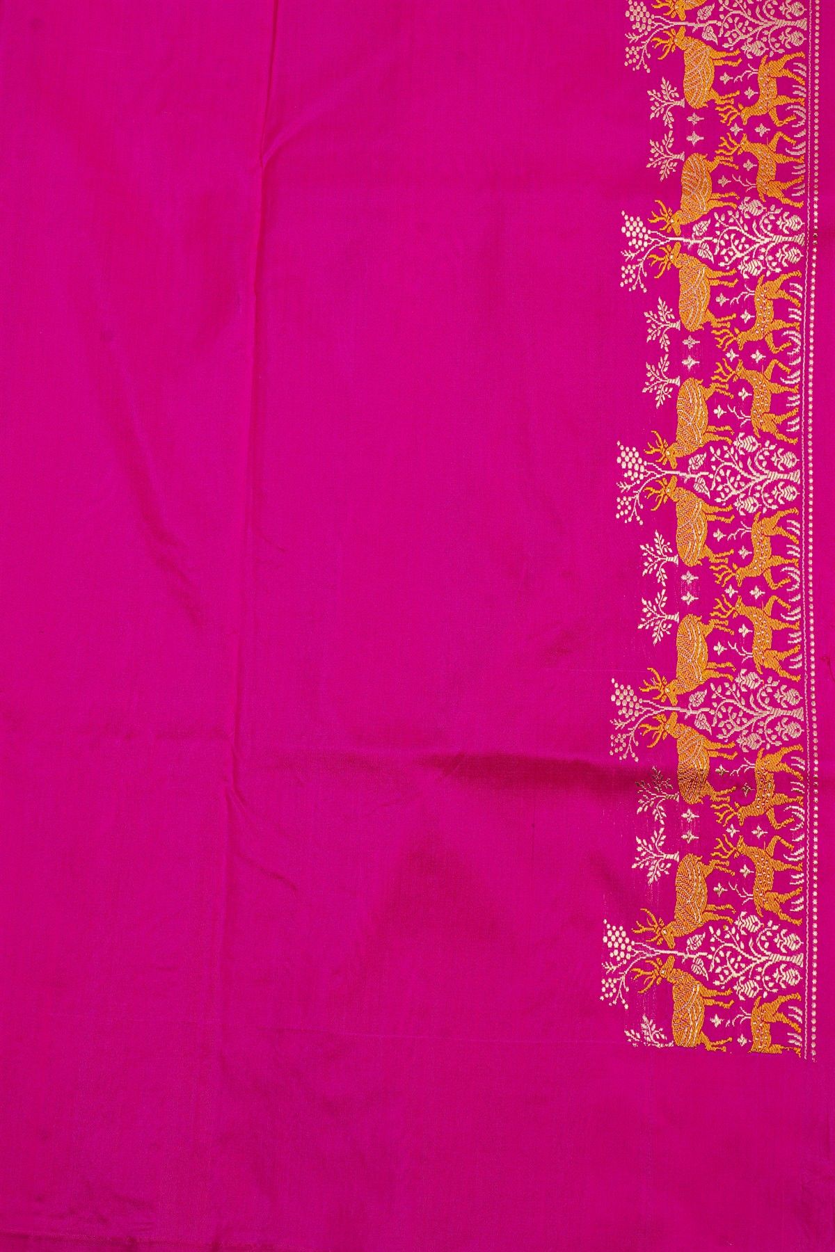 Banarasi Silk Rani Pink Saree