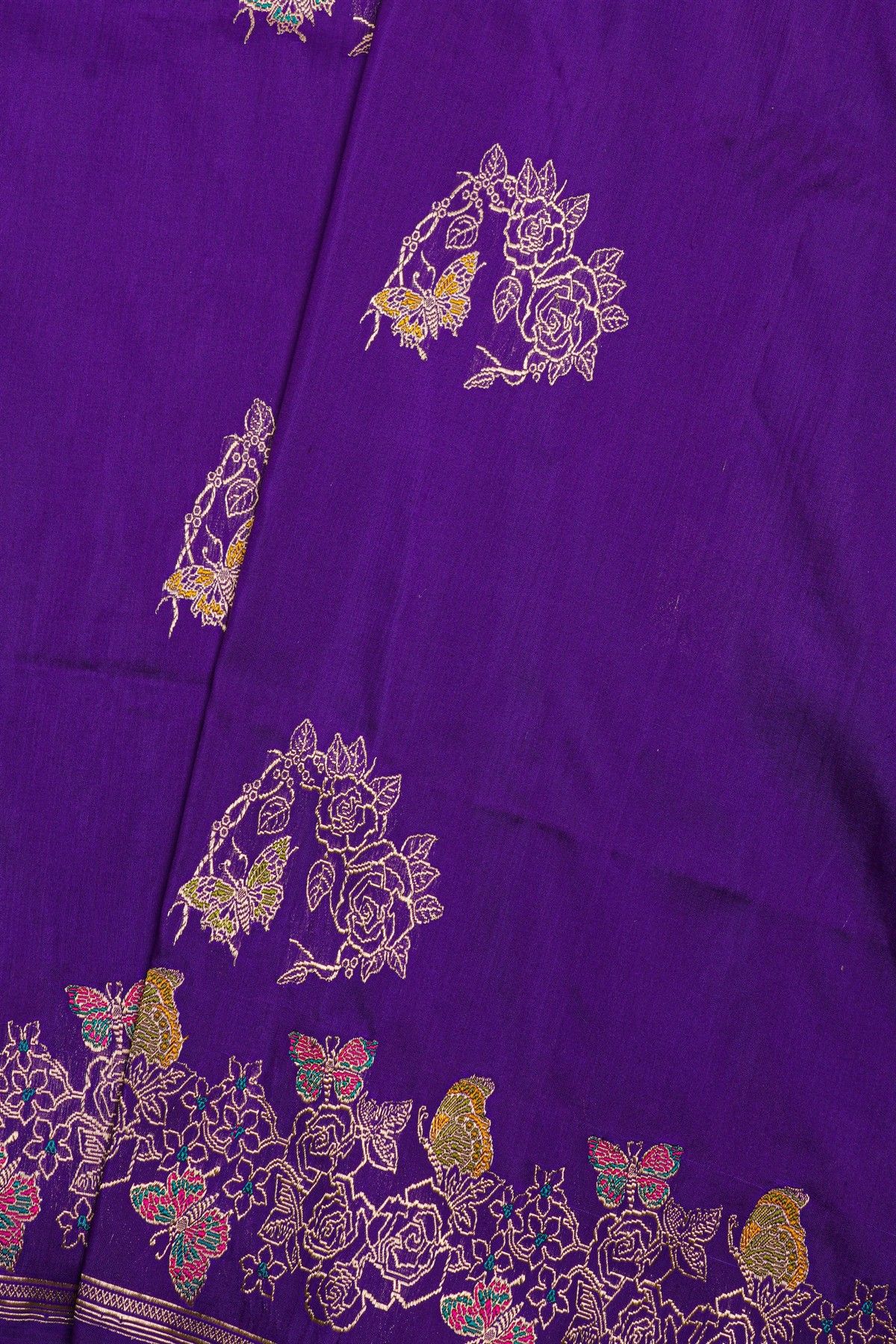 Banarasi Purpple  Silk Saree