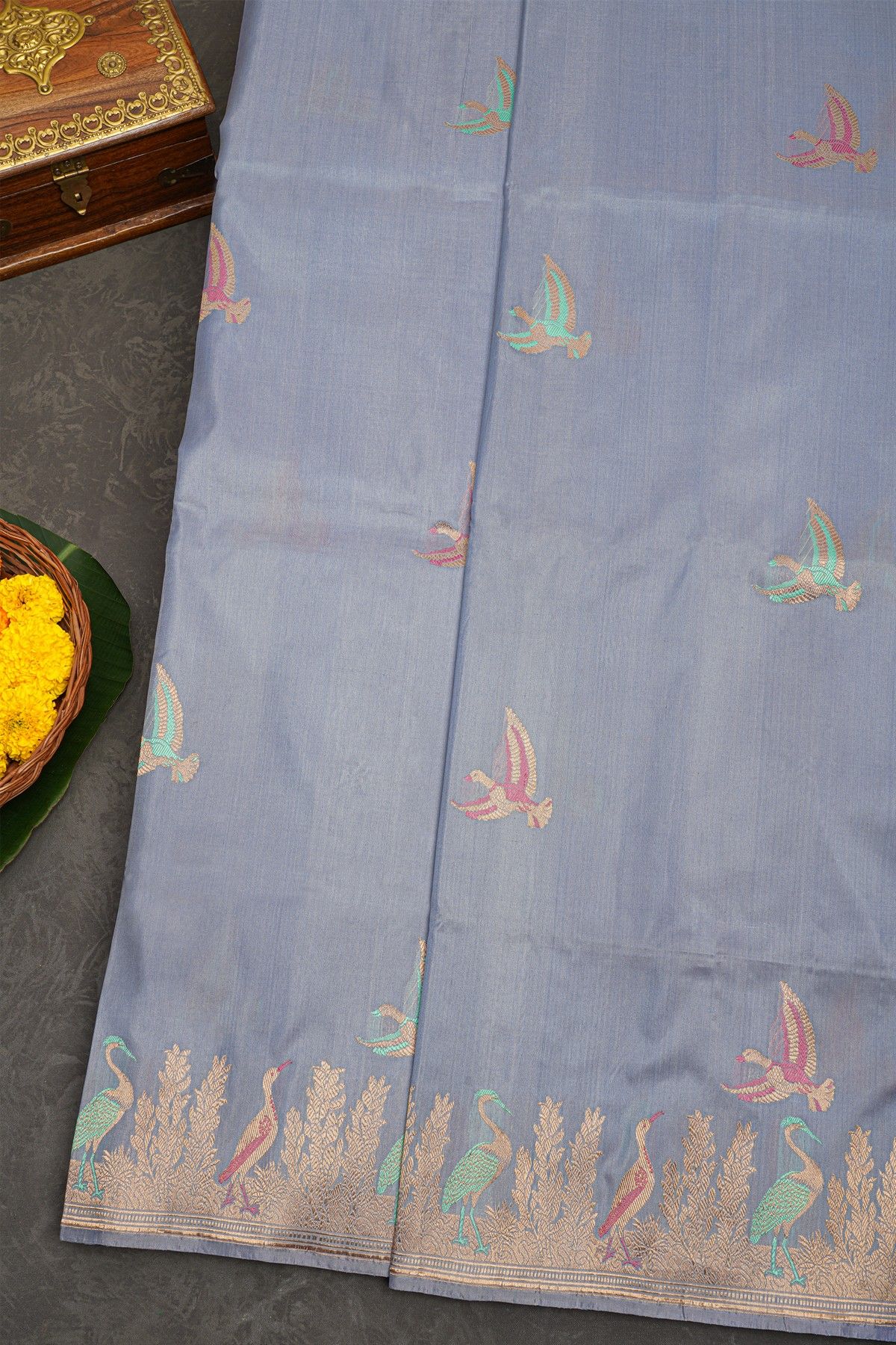 Banarasi Silk Grey Saree