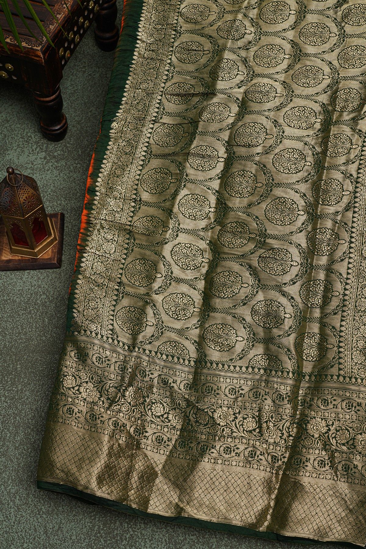 Bandhani Silk Orange Saree