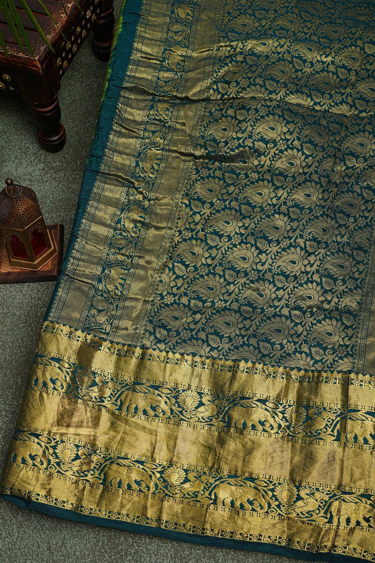 Bandhani Silk Mehendi Green  Saree