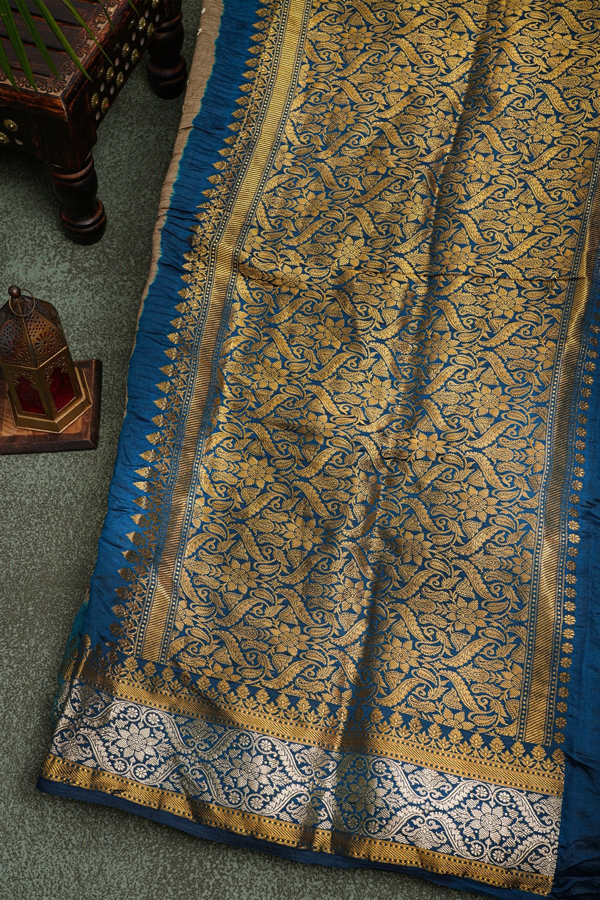 Bandhani Silk Beige  Saree