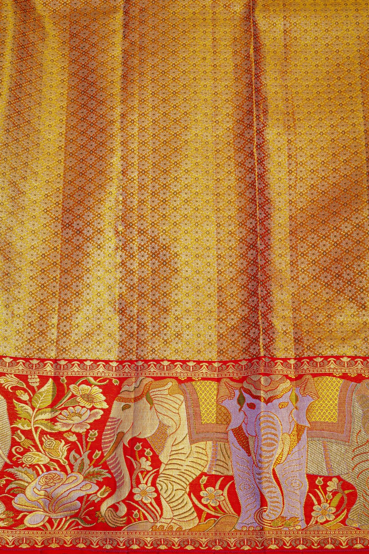 Kancheepuram Tissue Lavender  Saree