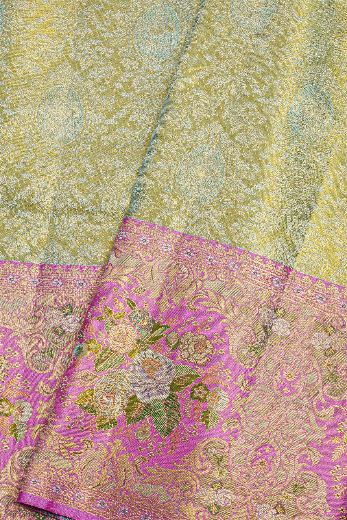 Kancheepuram Silk Dual Colour Saree
