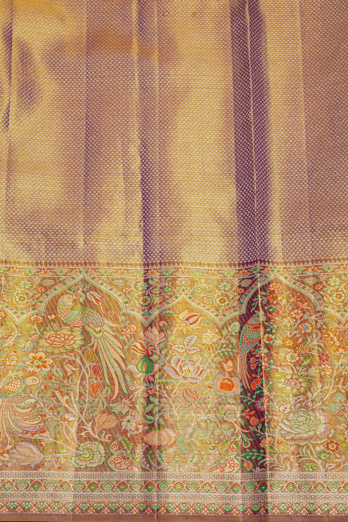 Kancheepuram Tissue Dual Colour Saree