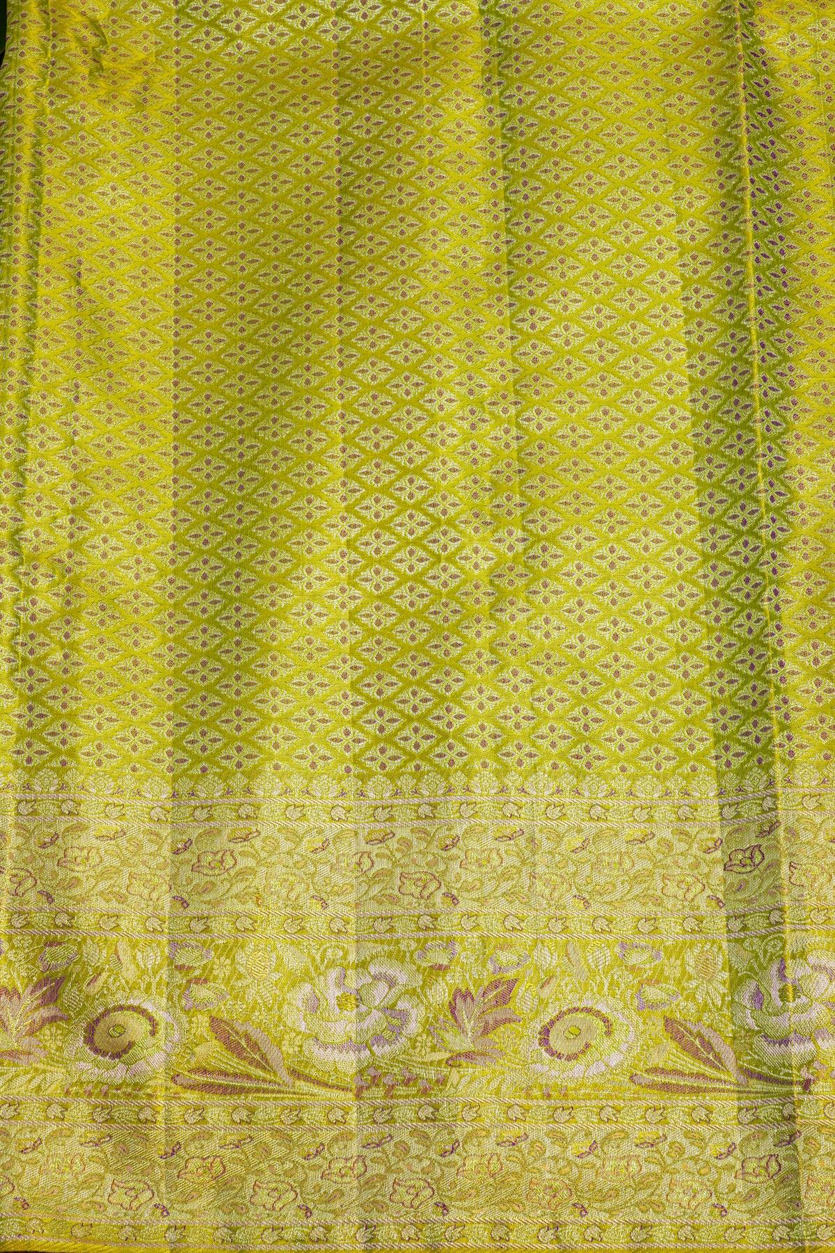 Kancheepuram Tissue Dual Colour Saree