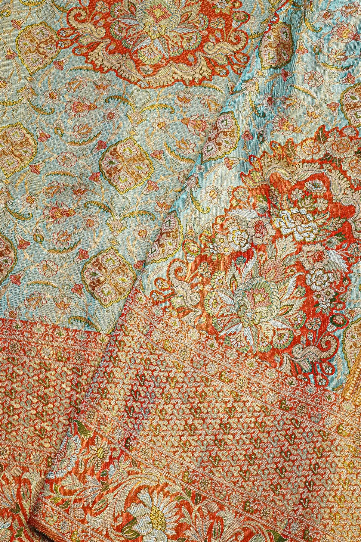 Kancheepuram Tissue Dual Colour Saree