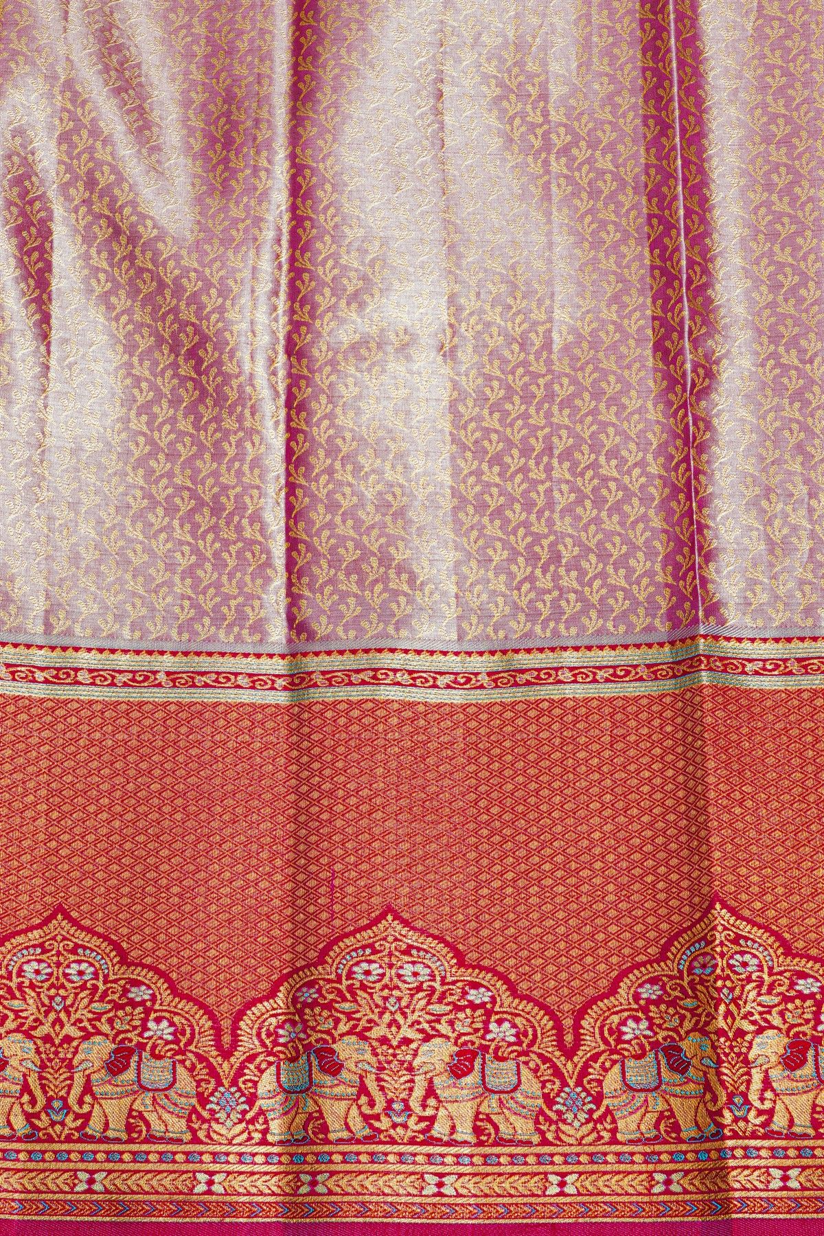 Kancheepuram Tissue Blue Saree