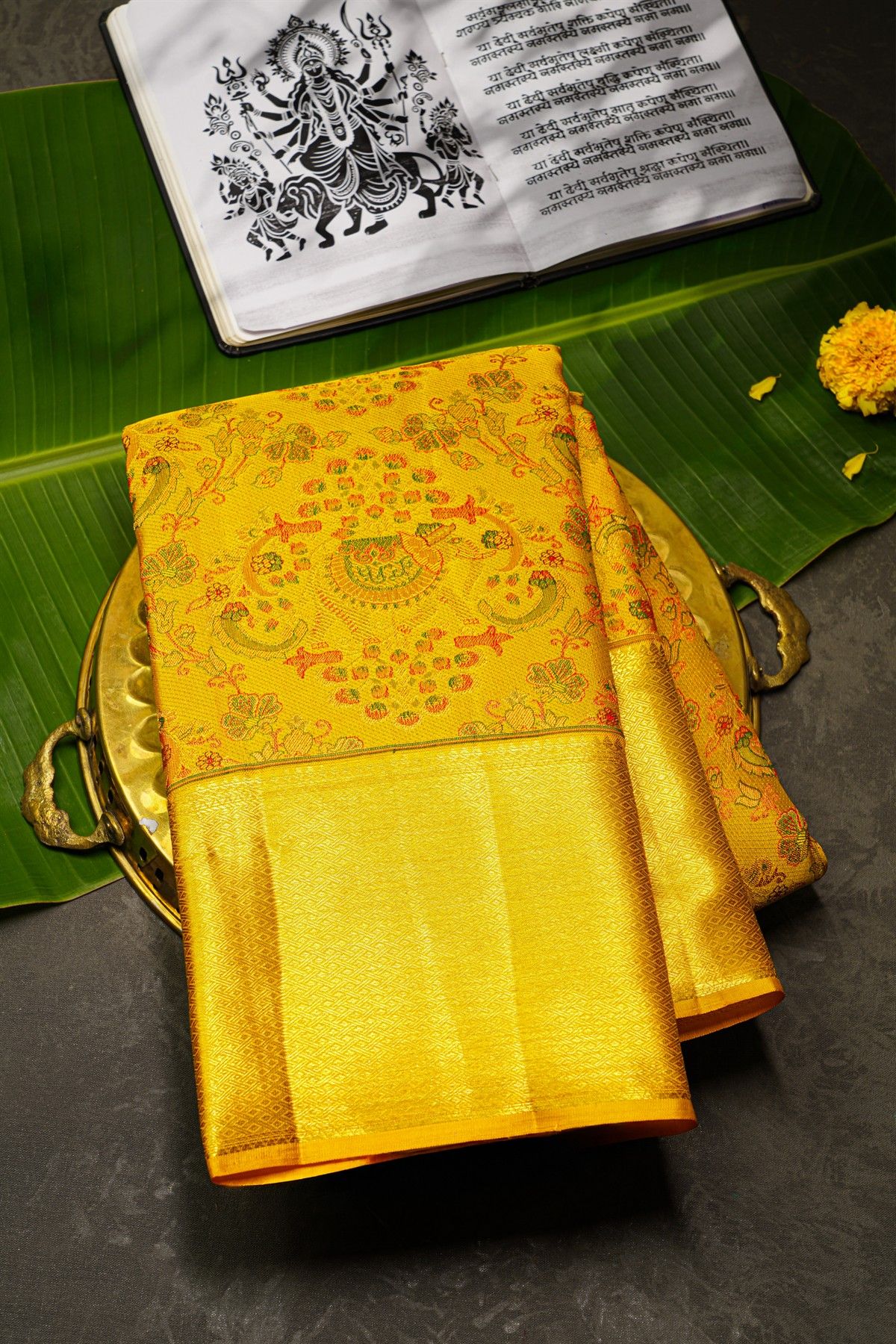 Kancheepuram Tissue Gold Saree