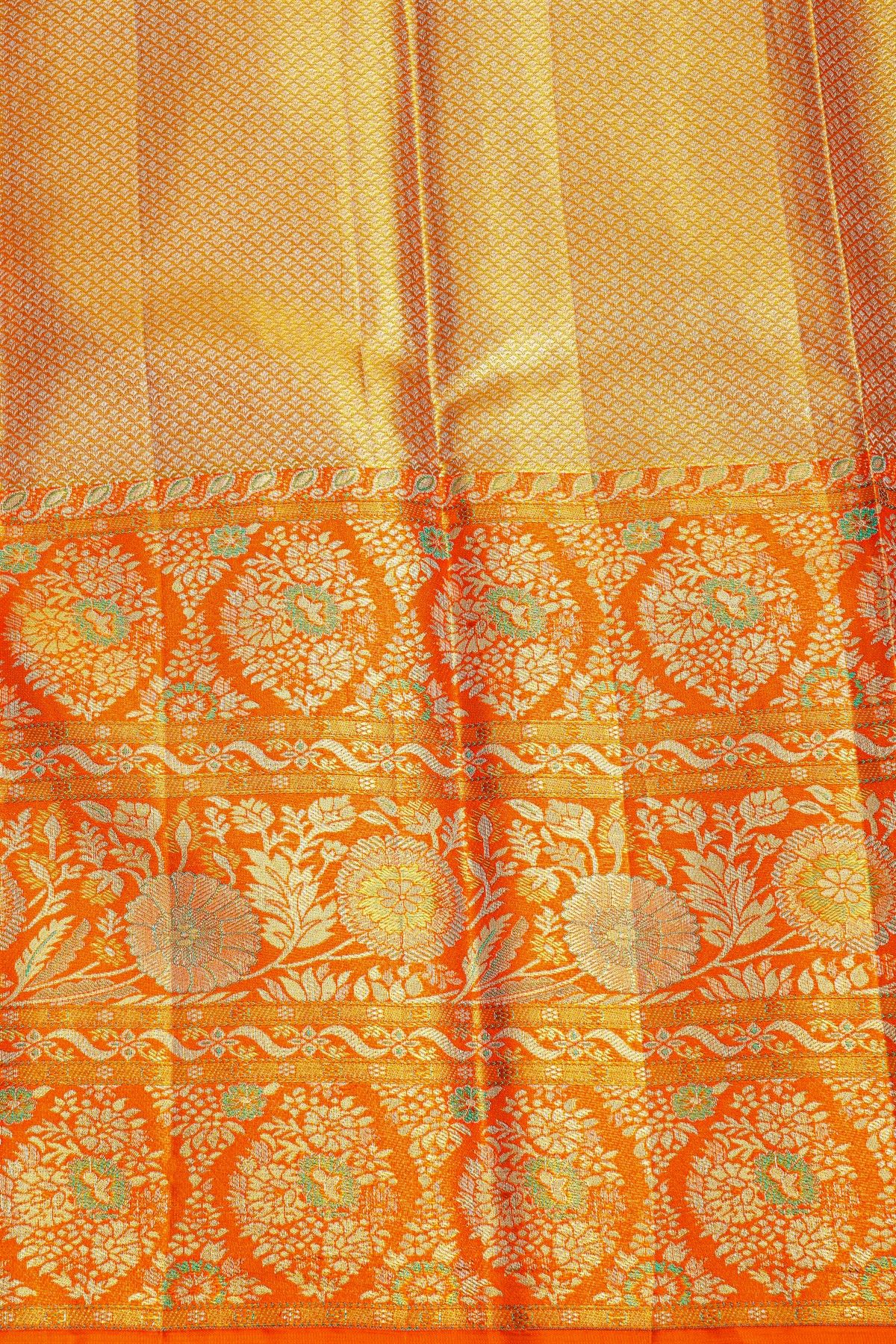 Kancheepuram Tissue Dual Colour  Saree