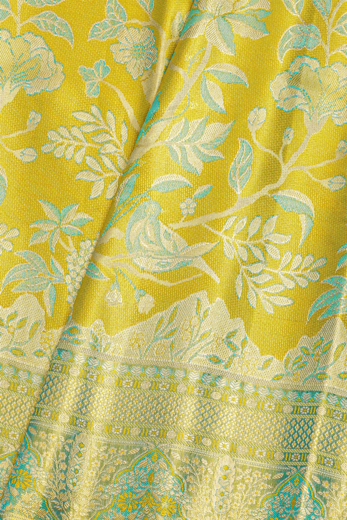 Kancheepuram Tissue Dual Colour  Saree