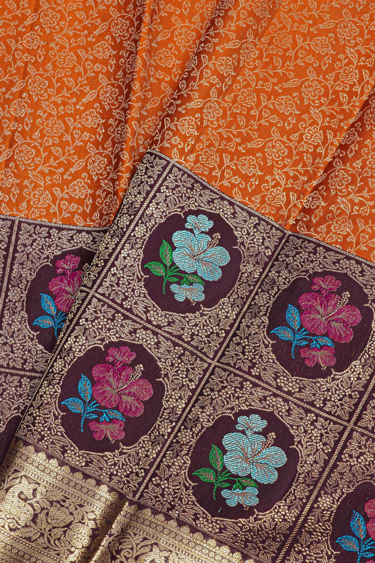 Kancheepuram Silk Dual Colour Saree