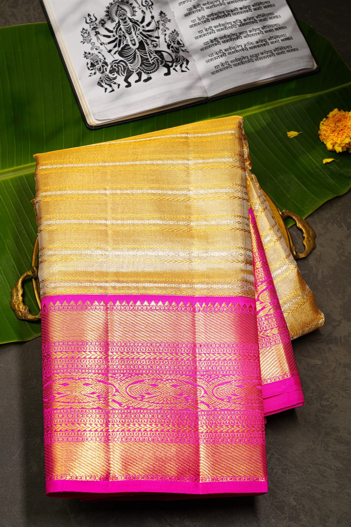 Kancheepuram Tissue Gold Saree