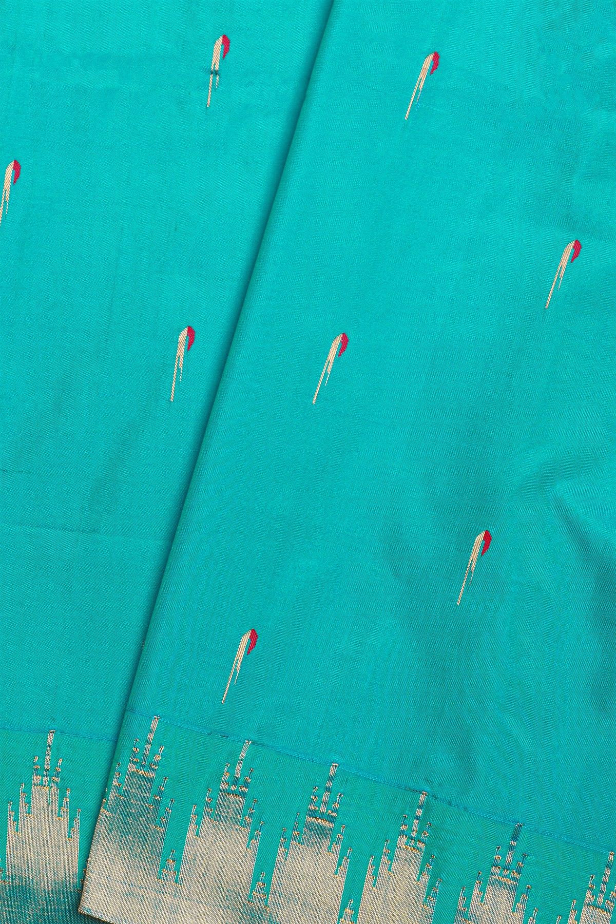 Paithani Silk Sky Blue saree