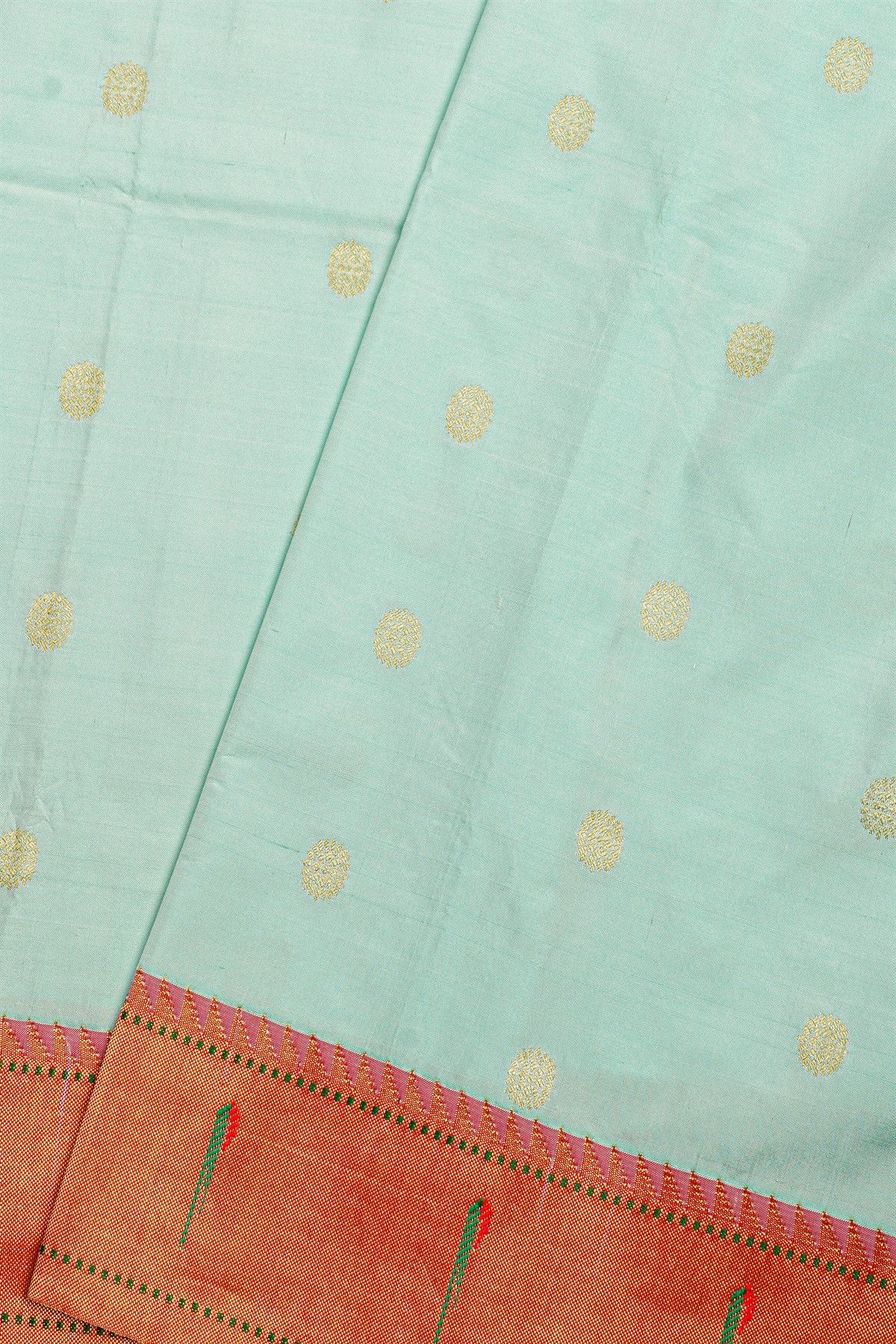 Paithani Silk Sky Blue Saree