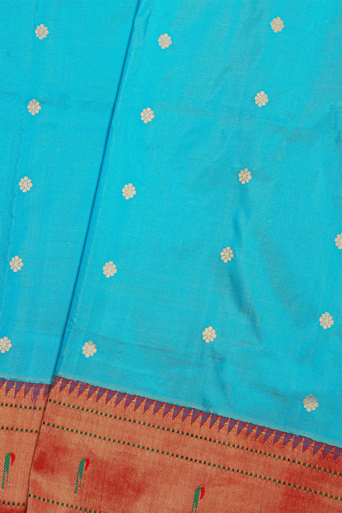 paithani Silk Sky Blue Saree