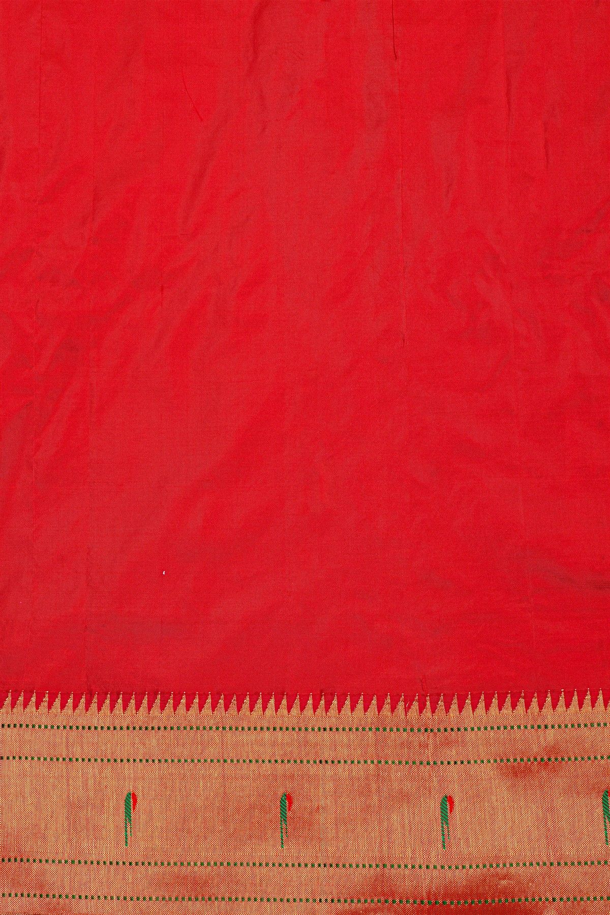 Paithani Silk Bottle Green saree