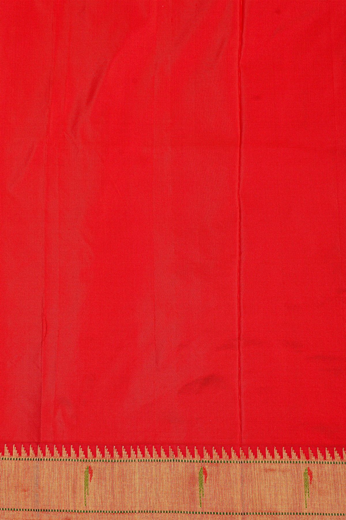 Paithani Silk Bottle Green Saree