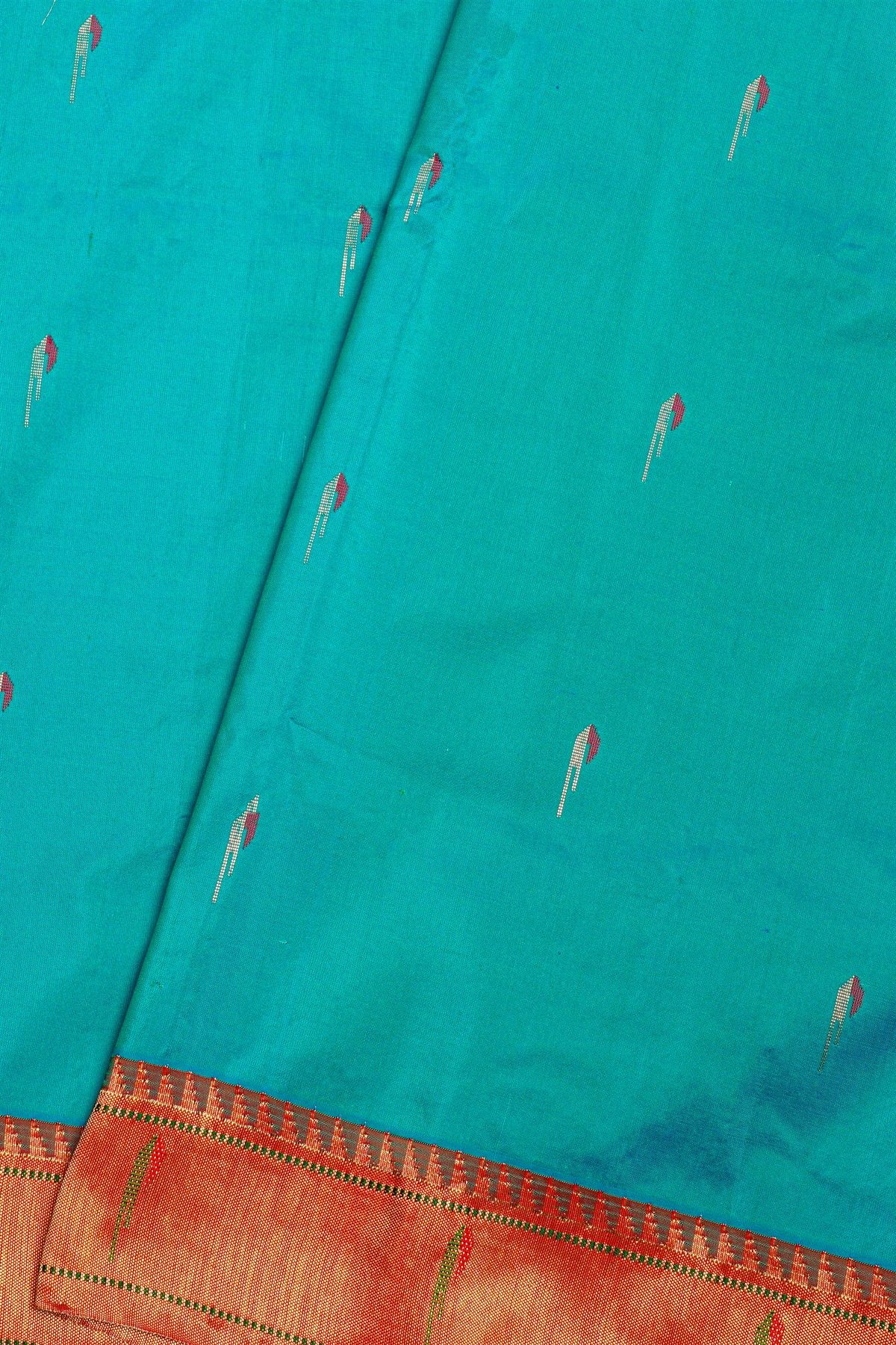 Paithani Silk Sky Blue Saree