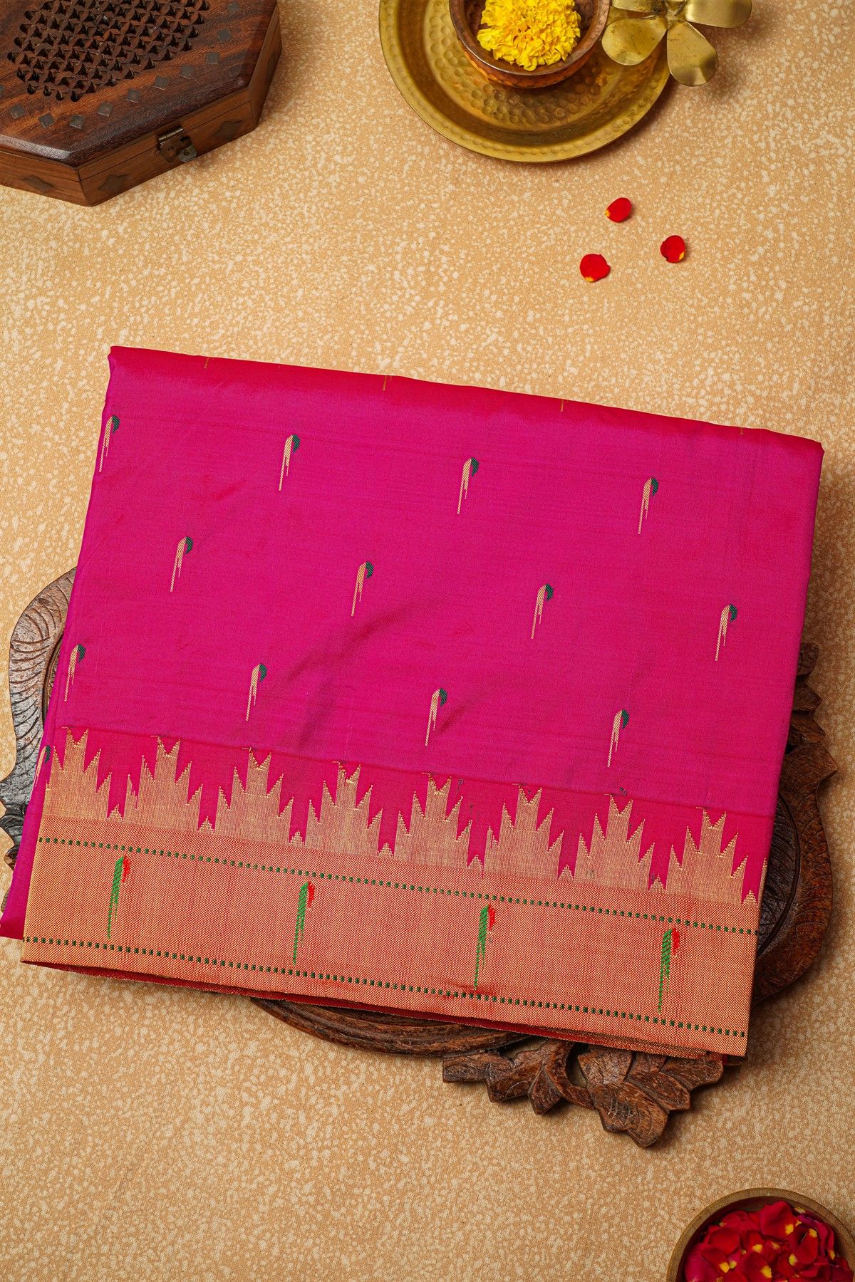 Paithani Silk Pink Saree