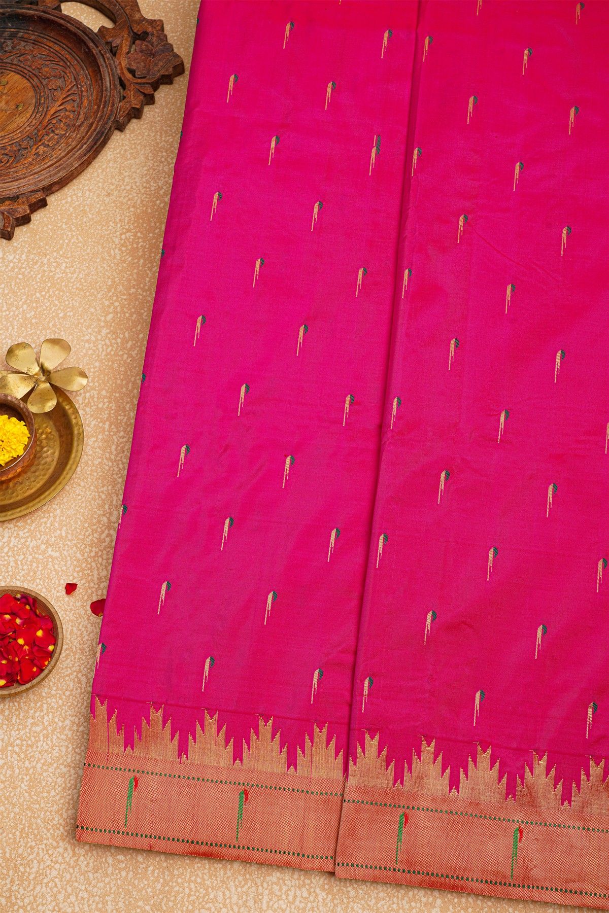 Paithani Silk Pink Saree