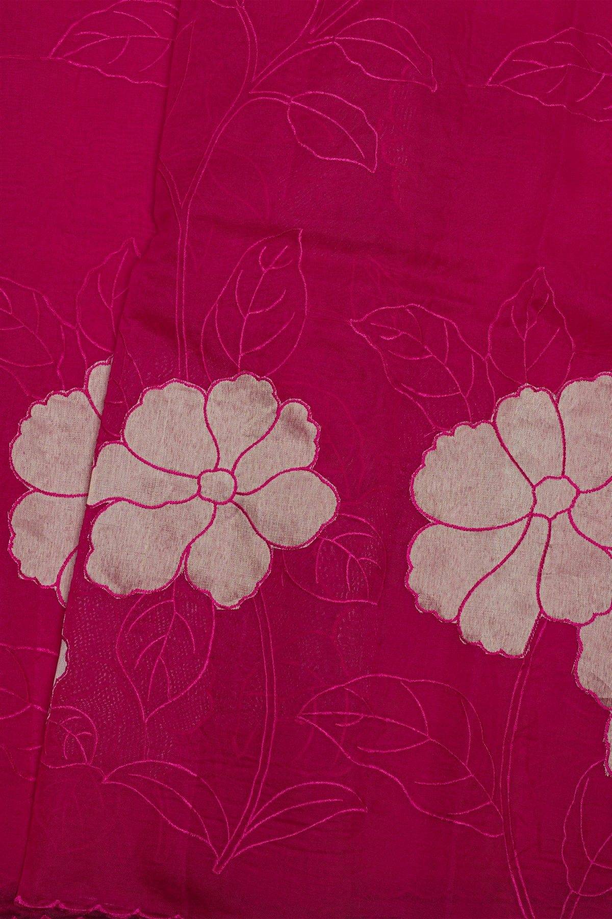 Designer Organza Magenta Saree