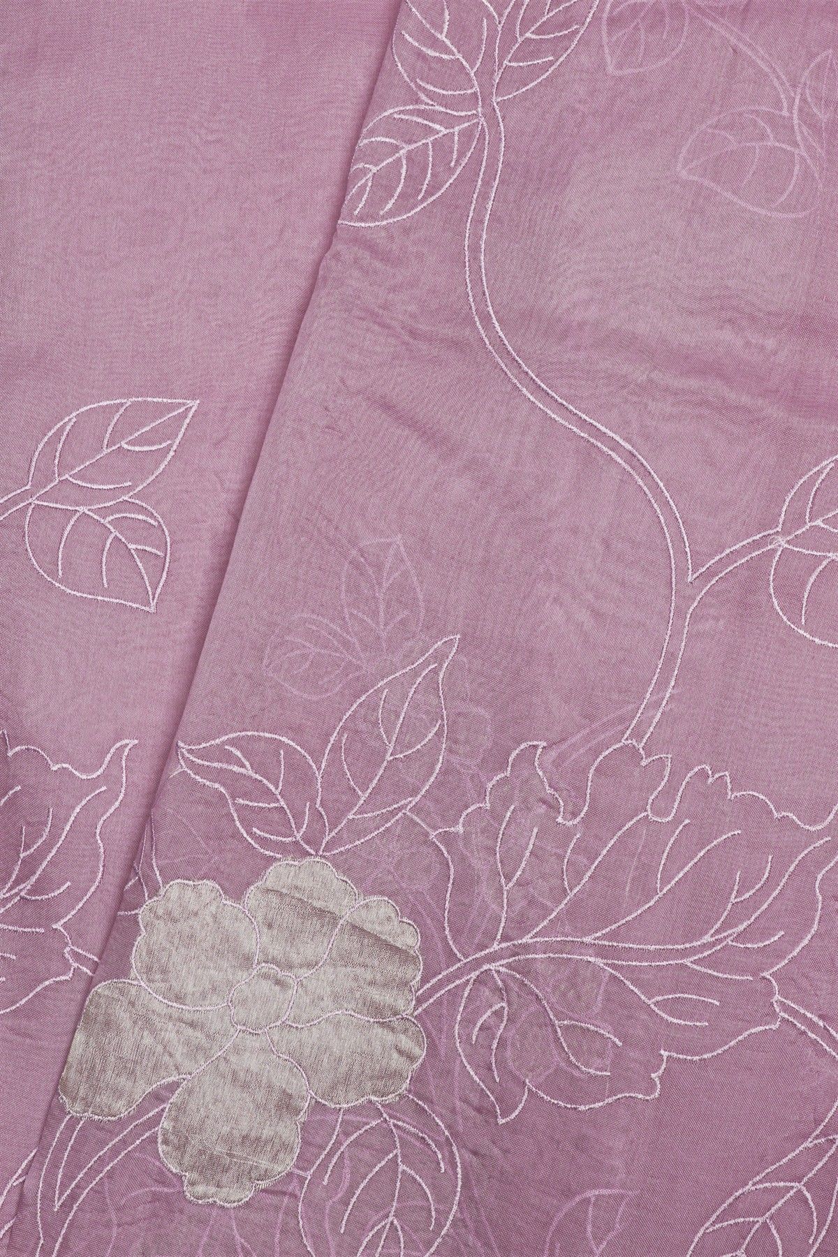 Designer Organza Lavender Saree