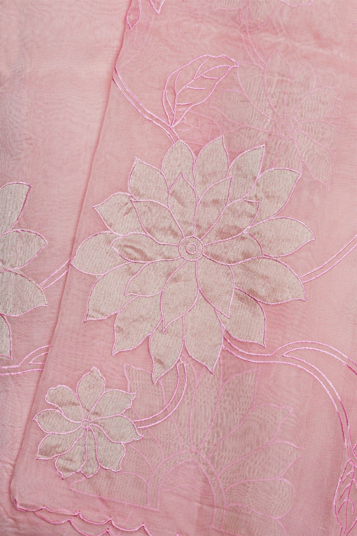 Designer Organza Pink Saree