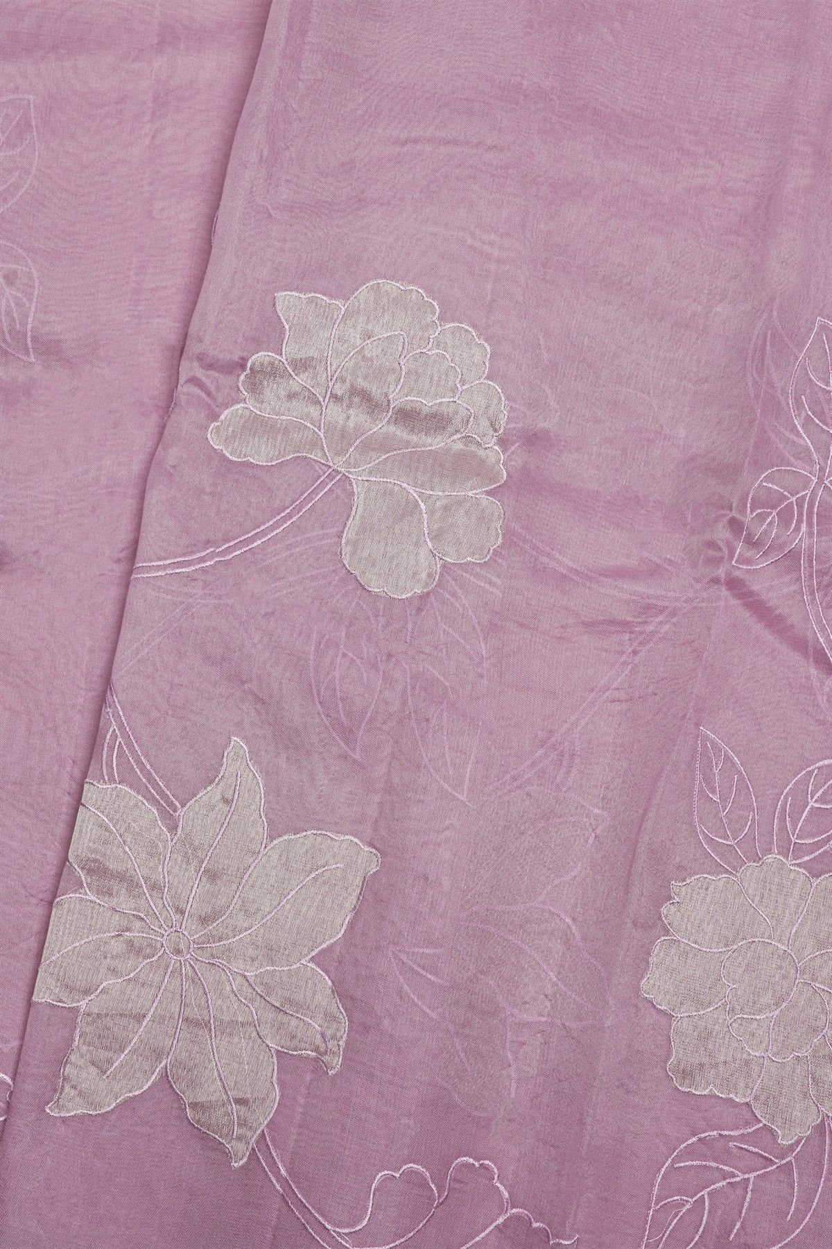 Designer Organza Lavender Saree