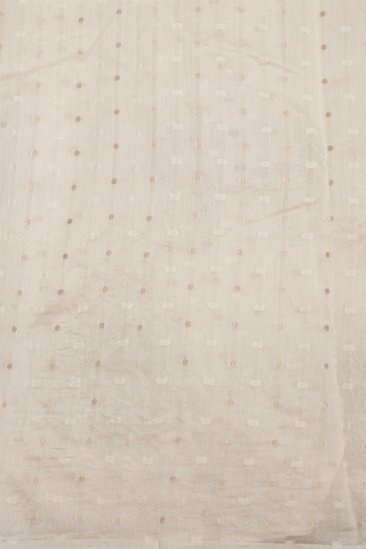 Fancy Organza Cream Saree