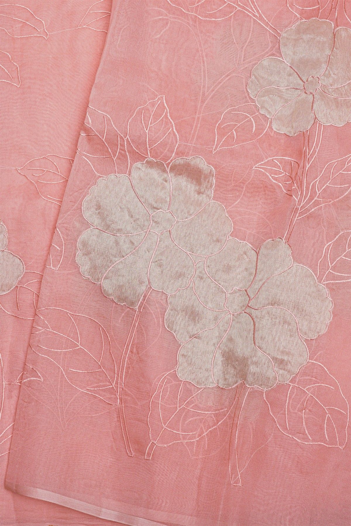 Designer Organza Pink Saree