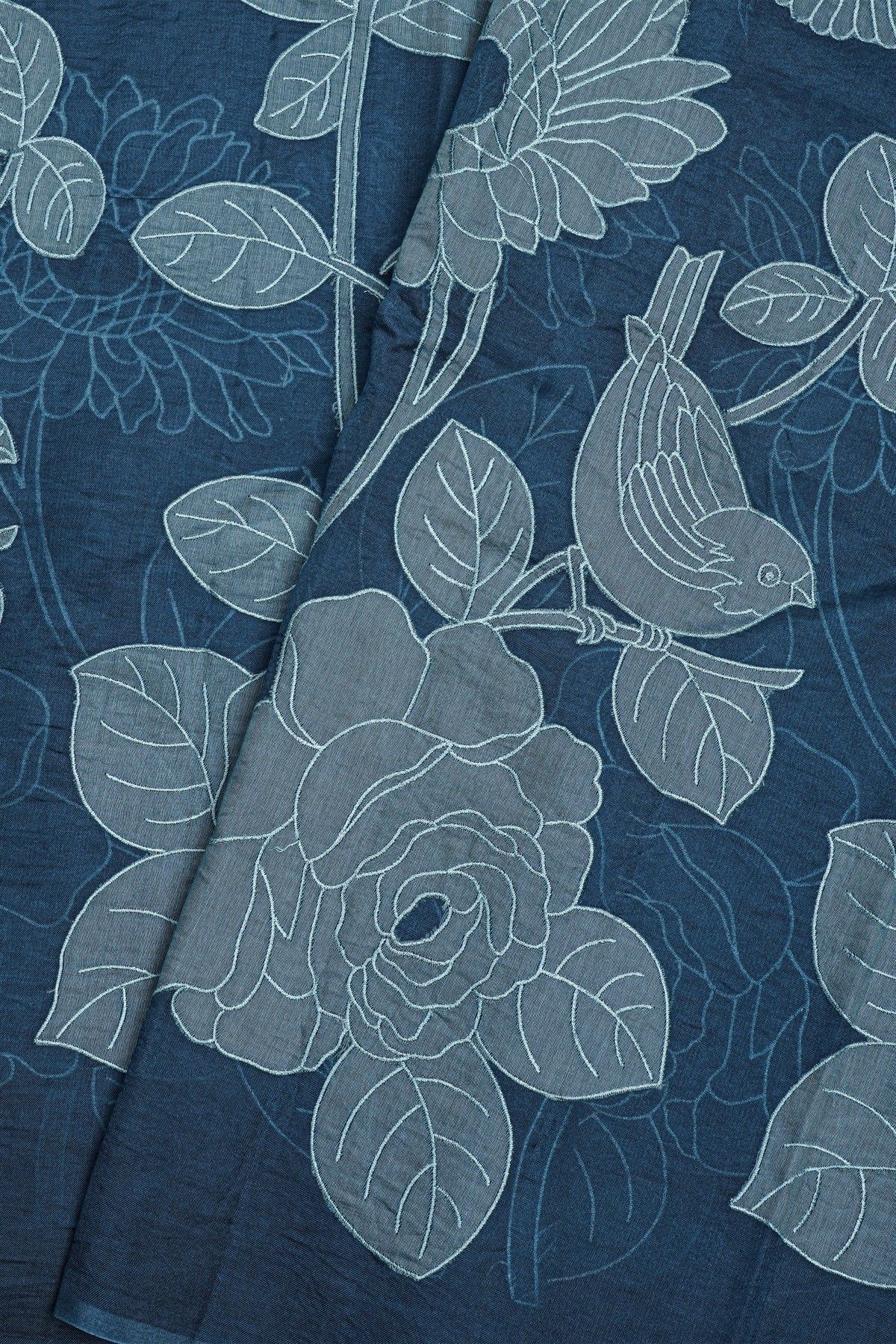 Designer Organza Blue Saree