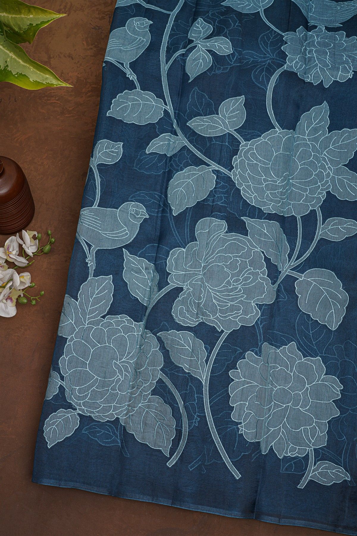 Designer Organza Blue Saree