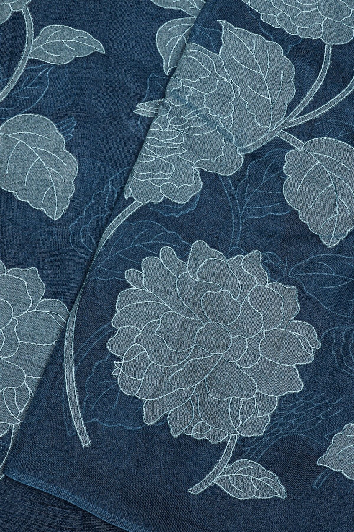 Designer Organza Blue Saree