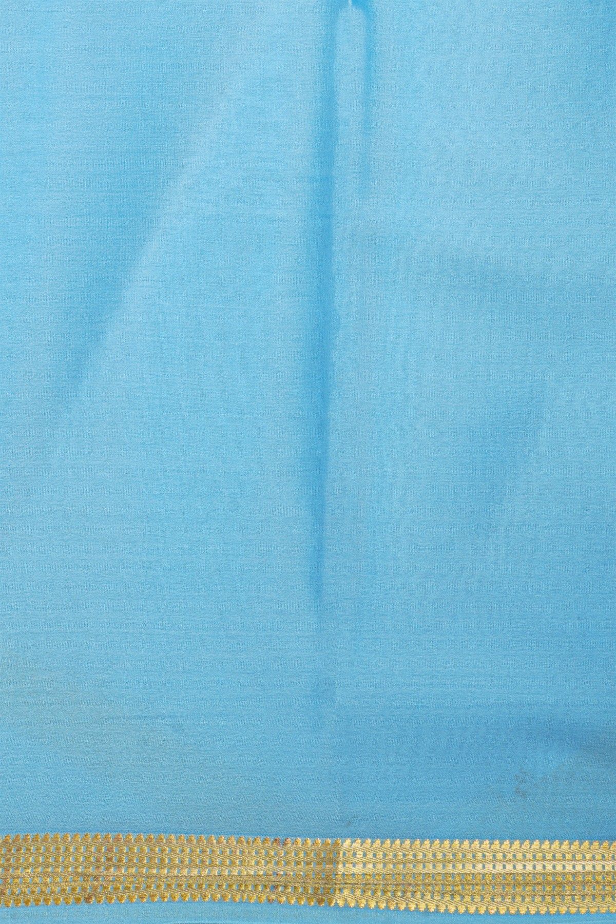 Mysore Crepe Sky Blue Saree