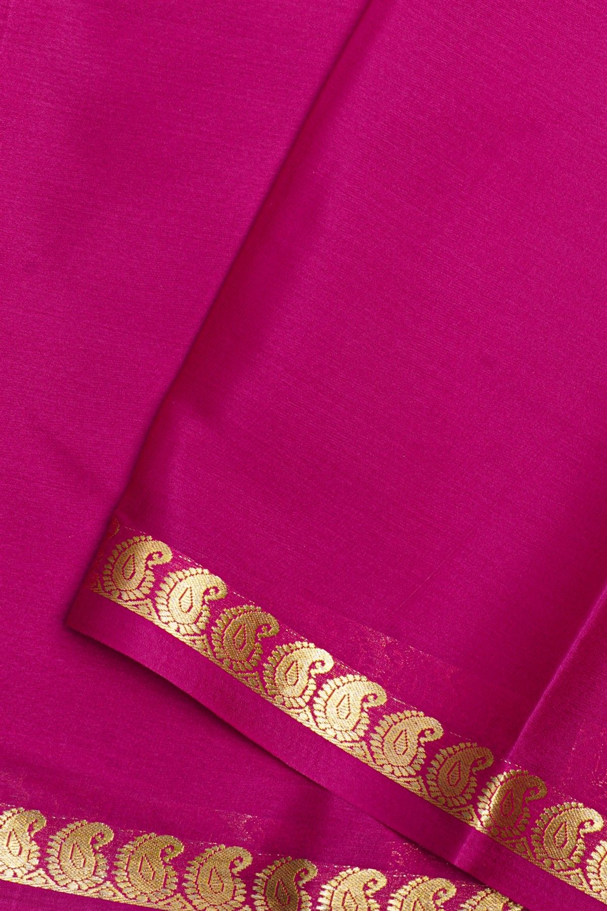 Mysore Crepe Magenta Saree