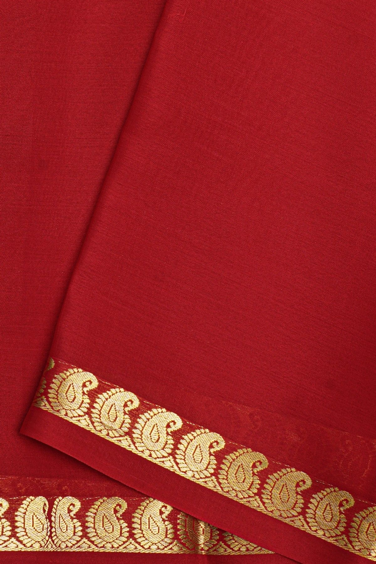 Mysore Crepe Maroon Saree