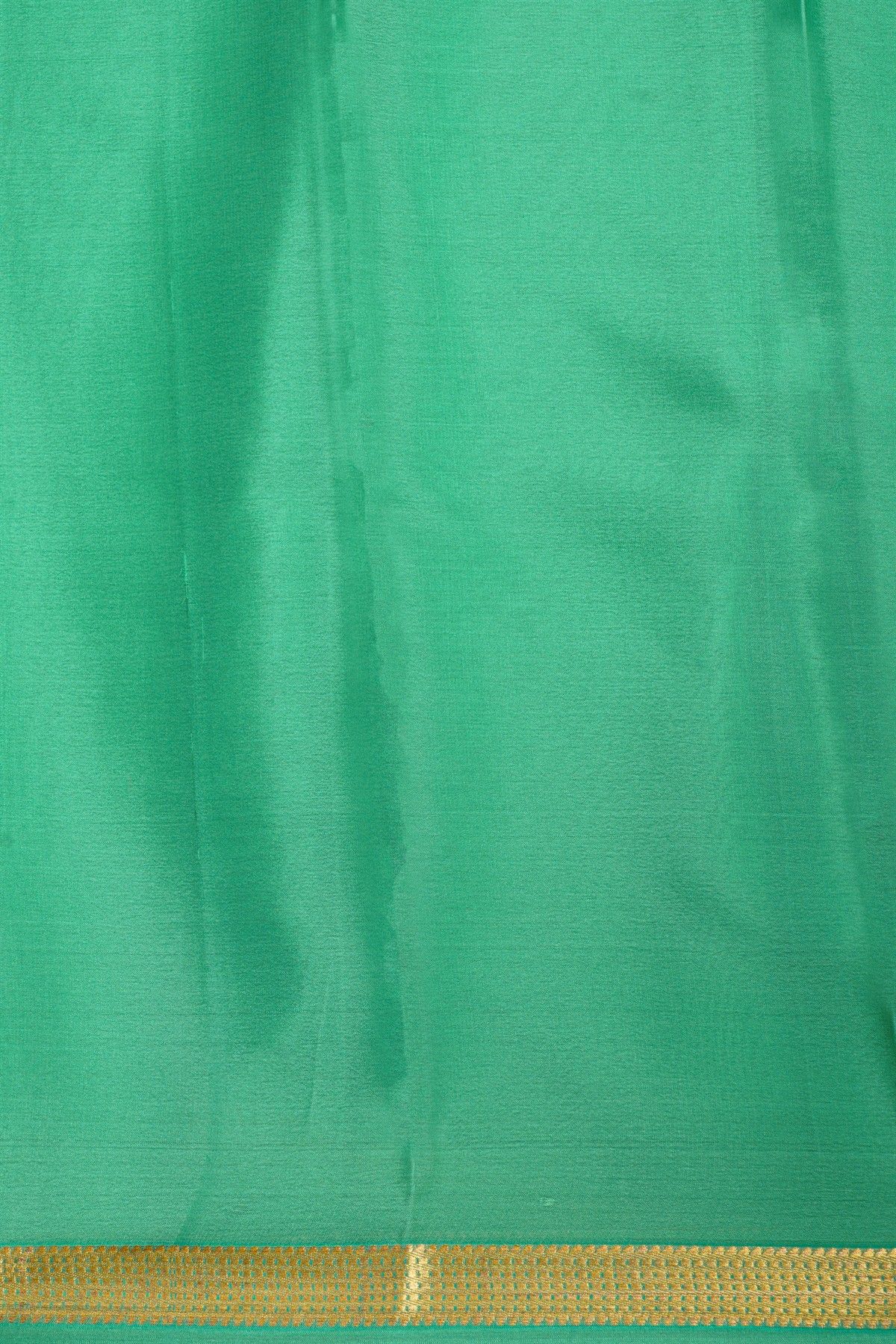 Mysore Crepe Sea Green Saree