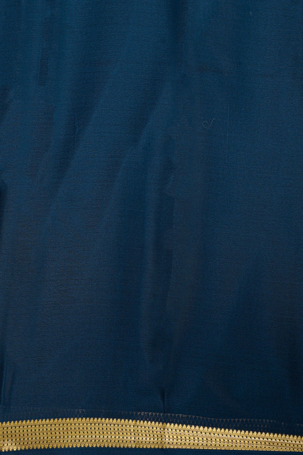 Mysore Crepe Navy Blue Saree