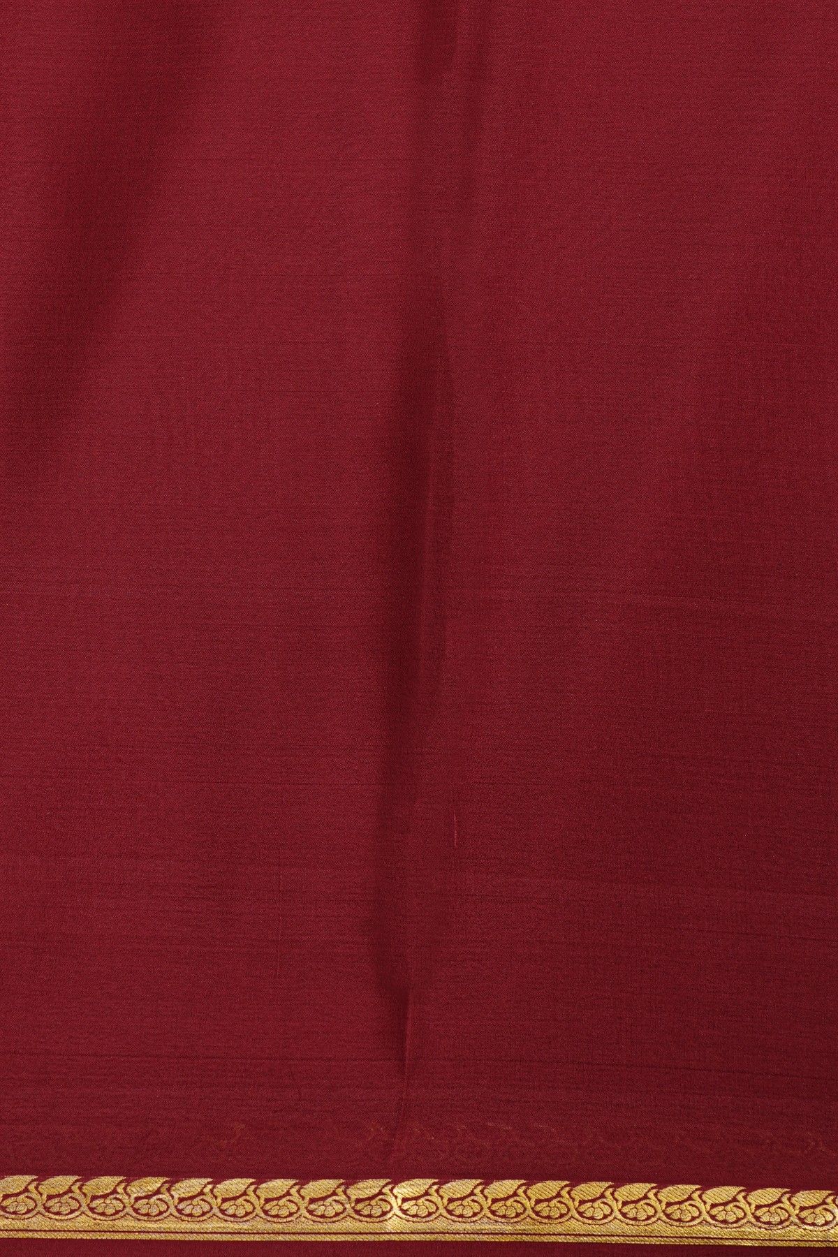 Mysore Crepe Maroon Saree
