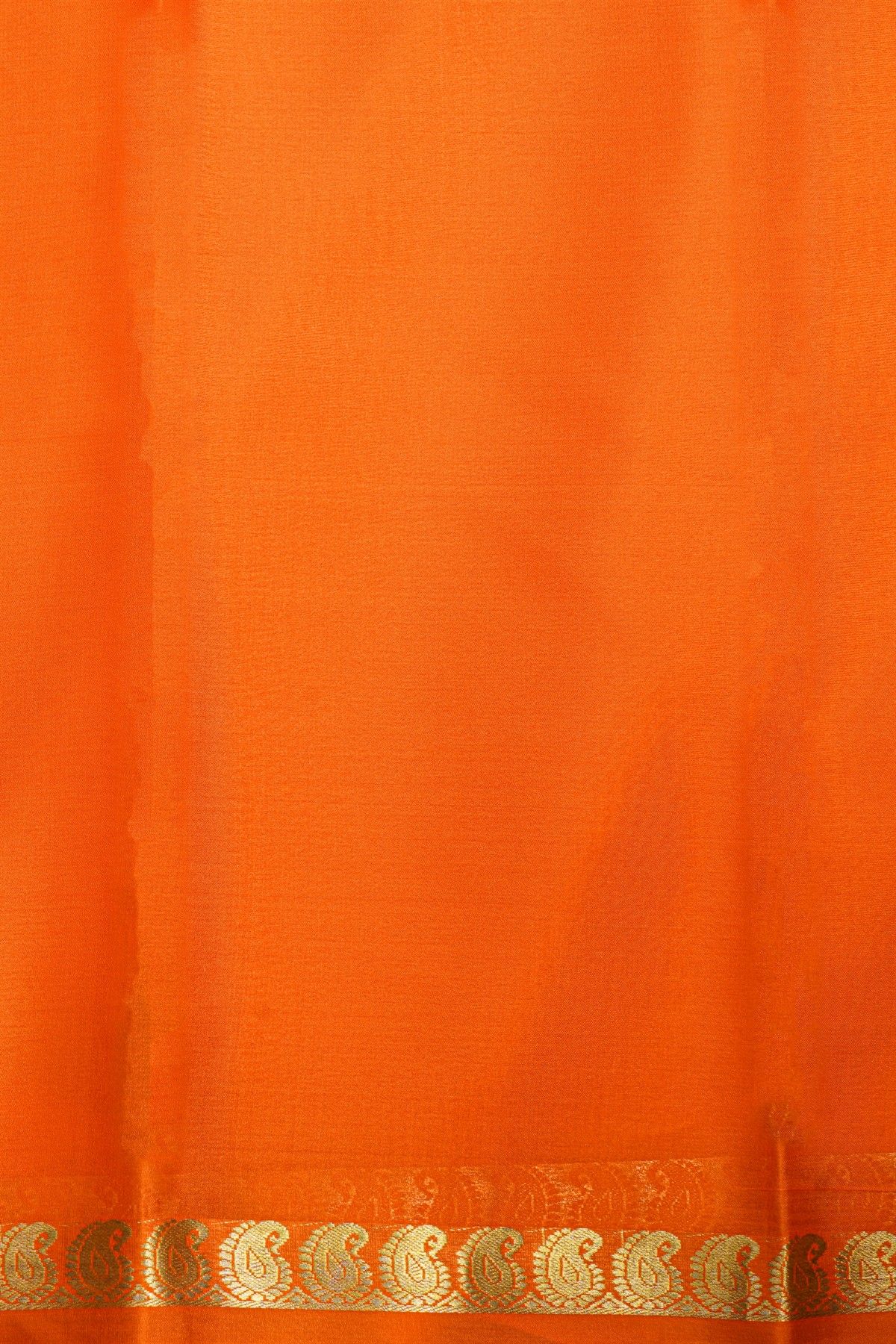 Mysore Crepe Orange Saree