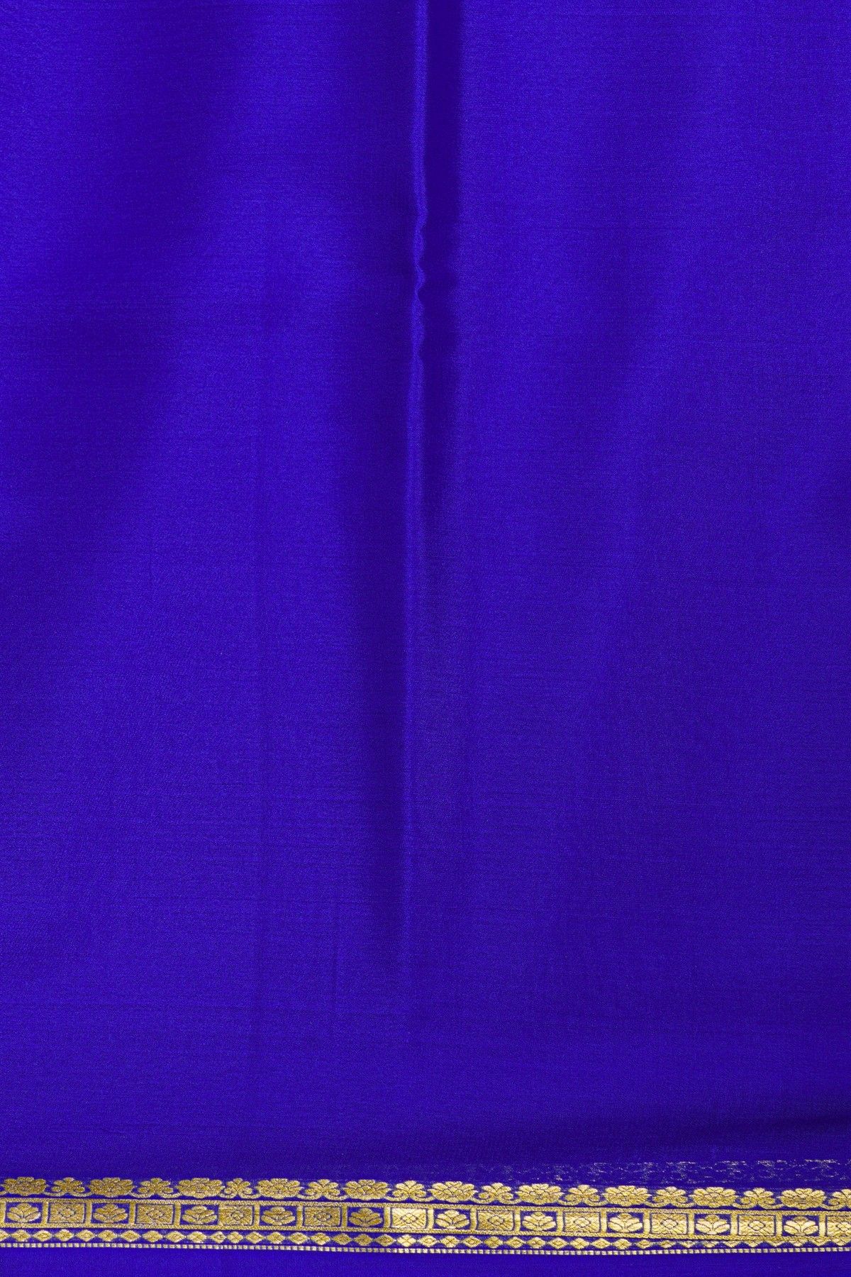 Mysore Crepe Royal Blue Saree