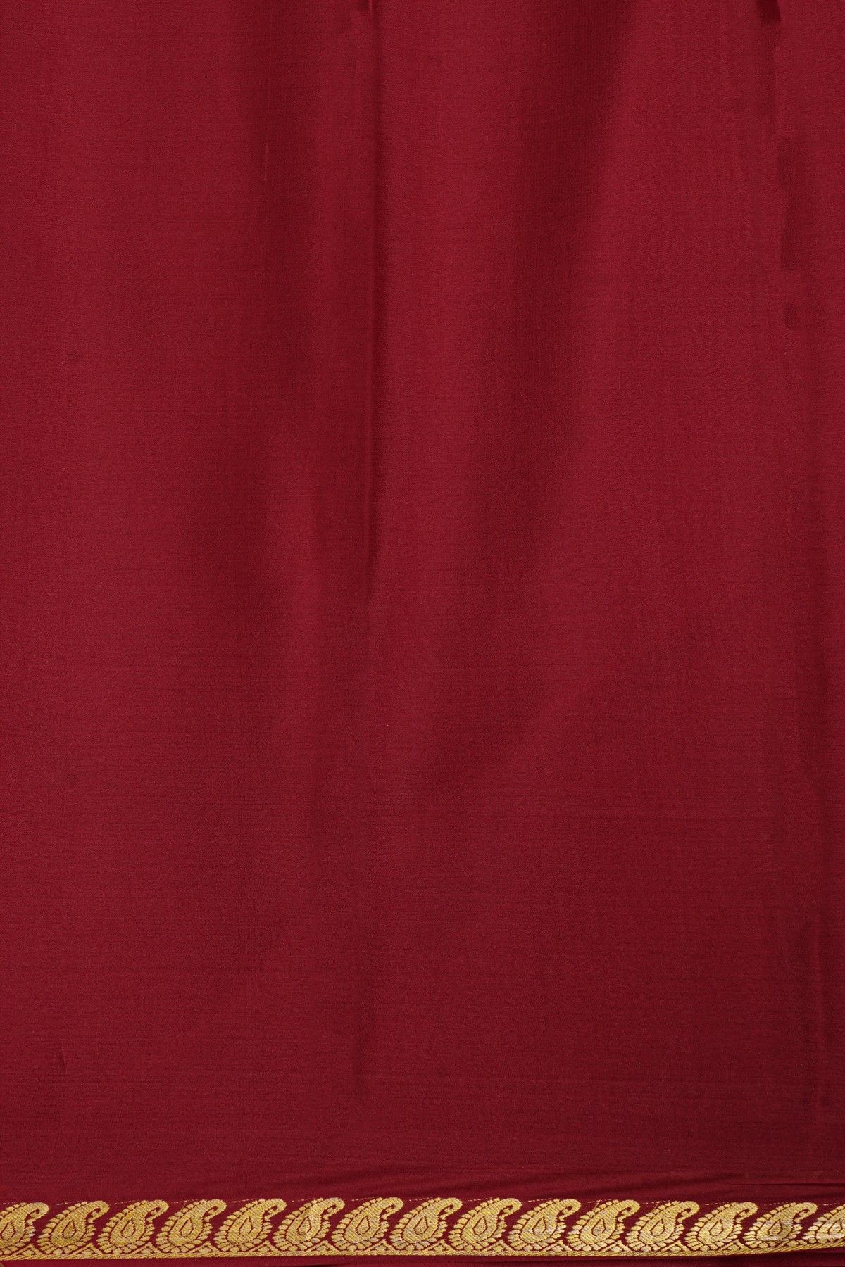 Mysore Crepe Maroon Saree