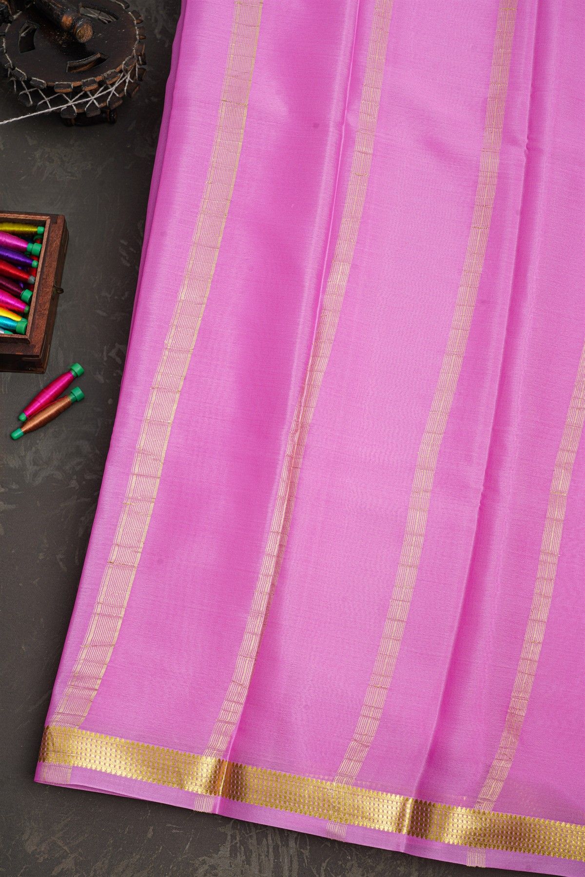 Mysore Crepe Lavender Saree