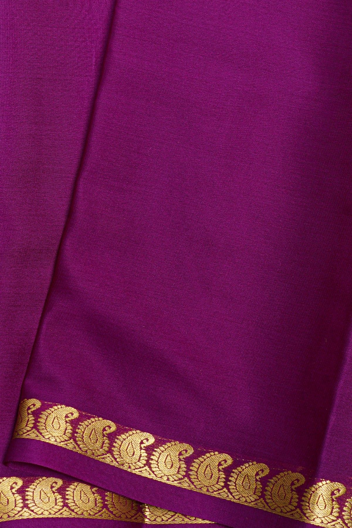 Mysore Crepe Violet Saree