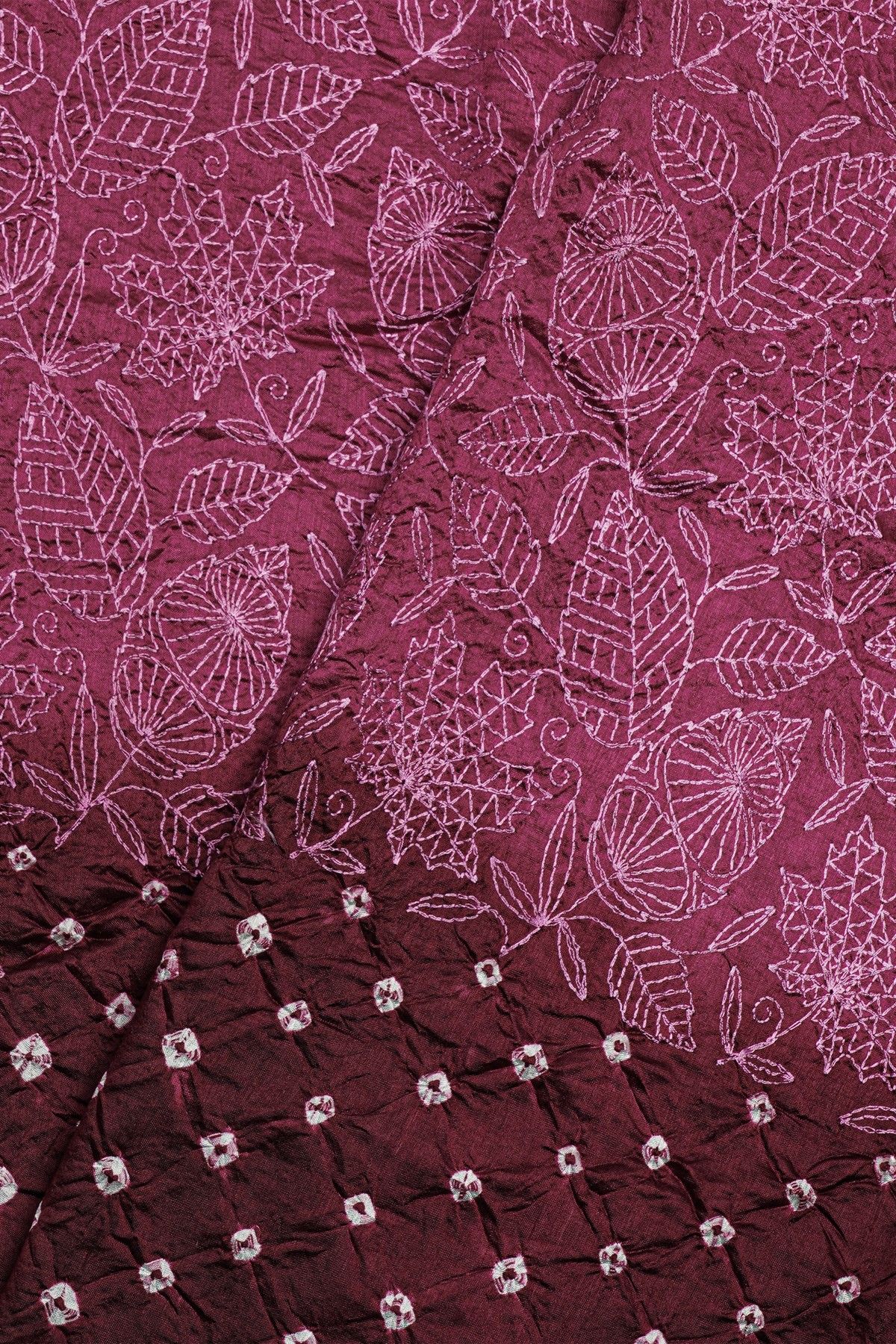 Matka Silk Purple Saree