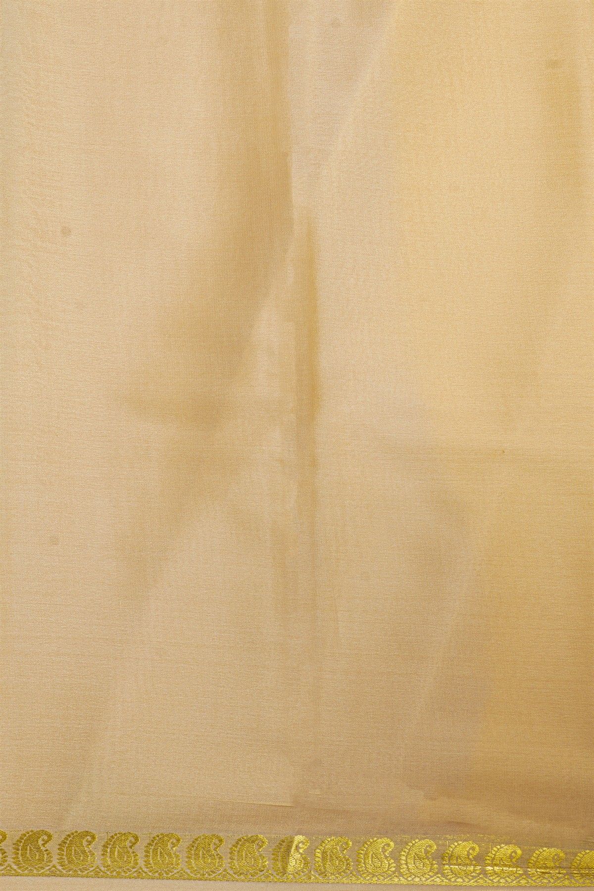 Mysore Crepe Cream Saree