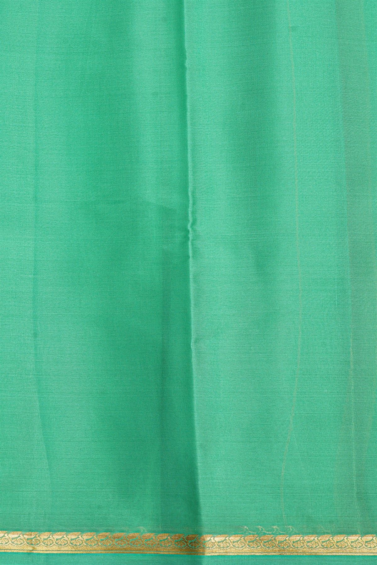 Mysore Crepe Sea Green Saree